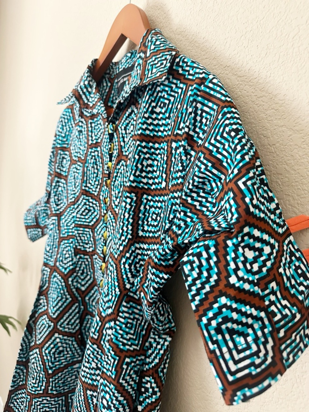 Lisa Folawiyo Ankara Dress – Tailored Fit, Designer Piece - Size 4 - Picture 3 of 11